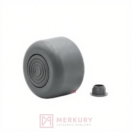 Stopka meblowa regulowana fi 50 mm popiel H-27 mm