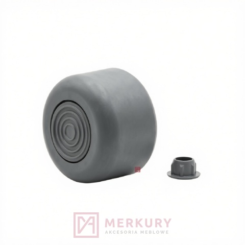 Stopka meblowa regulowana fi 50 mm popiel H-27 mm
