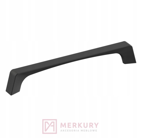 Uchwyt meblowy UA137, czarny mat, 128 mm
