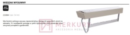 Wieszak wysuwany do szafy SEVROLL 223064 L-425mm