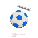 Gałka meblowa dziecięca, piłka biało-niebieska, DC, sklep internetowy MERKURY Akcesoria Meblowe Mariusz Adamczyk