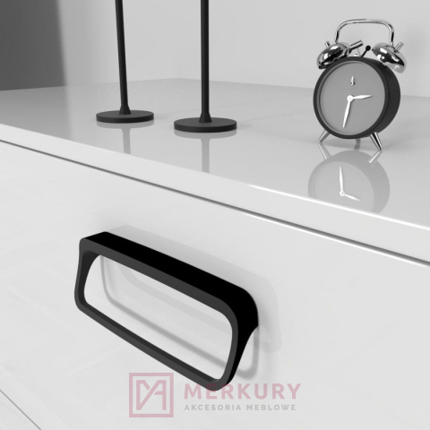 C-6173 Uchwyt meblowy LAGO, P61 czarny mat, NOMET, sklep internetowy MERKURY Akcesoria Meblowe Mariusz Adamczyk