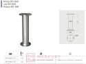 Nóżka meblowa BD-868, aluminium mat, fi 32mm, H-150mm, GTV, sklep internetowy MERKURY Akcesoria Meblowe Mariusz Adamczyk