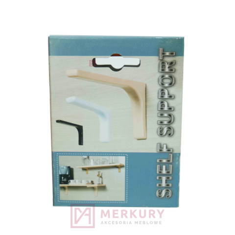 Podpórka półki WS12, wspornik, kątownik, biały, GTV, sklep internetowy MERKURY Akcesoria Meblowe Mariusz Adamczyk