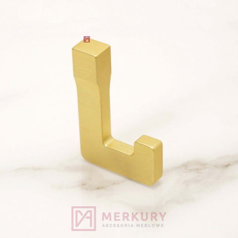 WP37 Wieszak meblowy, złoty mat szczotkowany, GAMET, sklep internetowy MERKURY Akcesoria Meblowe Mariusz Adamczyk